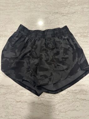 DSG Black Camo Girls' Athletic Shorts